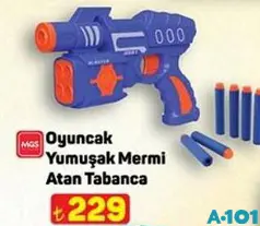 MGS OYUNCAK YUMUŞAK MERMİ ATAN TABANCA